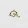 C Crucero con Circonias 1.8 Cms Verde